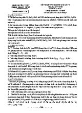 Đề khảo sát học sinh giỏi môn Hóa học Lớp 9 - Năm học 2017-2018 - Phòng giáo dục và đào tạo Tứ Kỳ (Có đáp án)